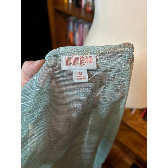 Seagram green with gold thread duster-length fancy vest - Picture 4 of 5